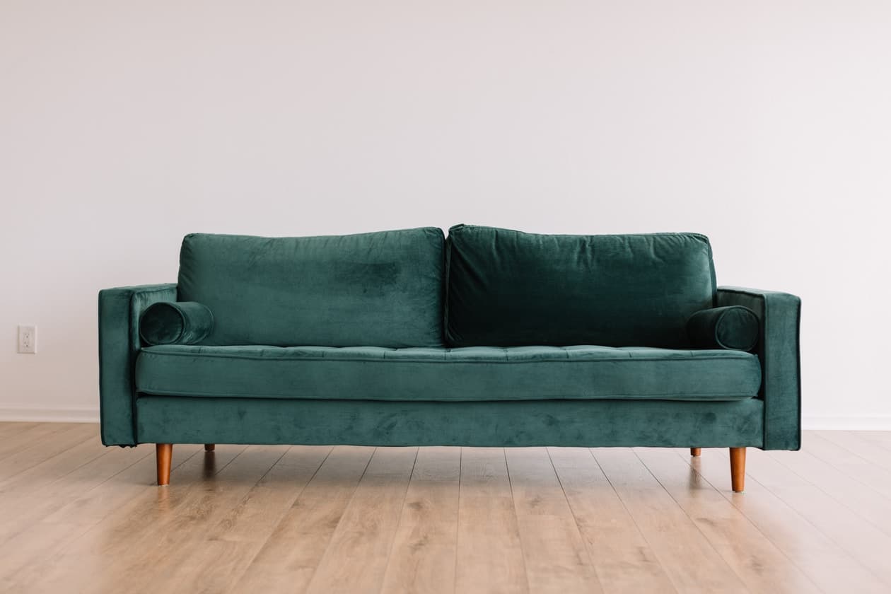 The Poplar suede sofa